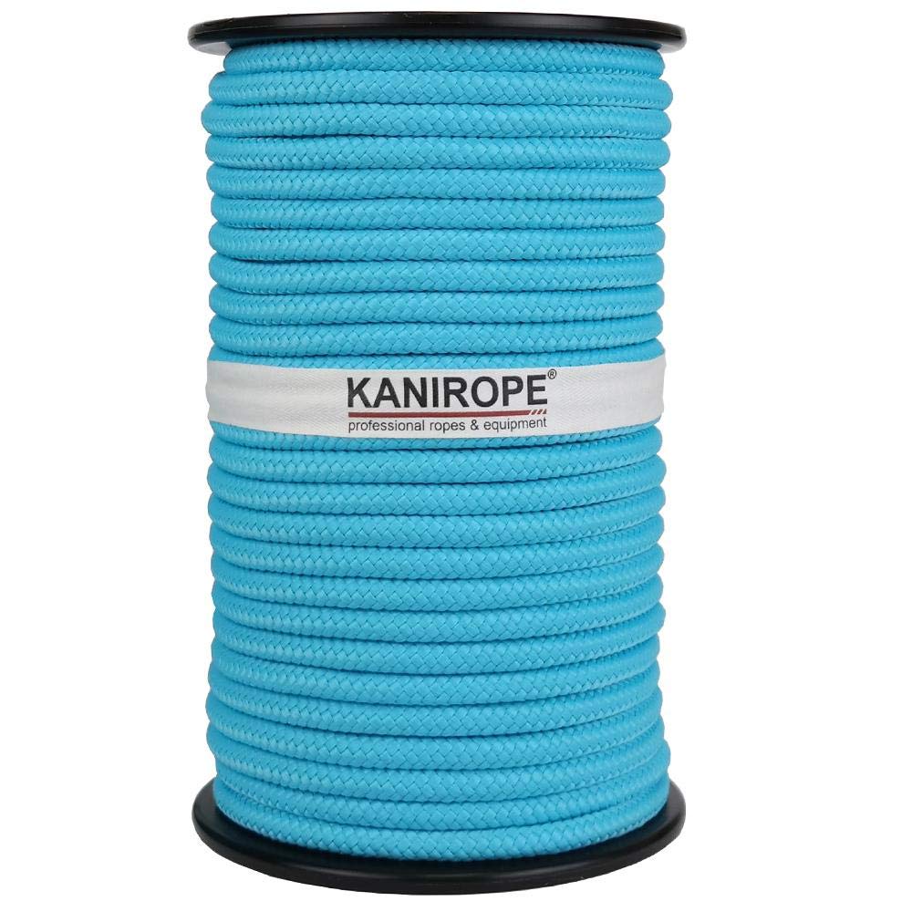 Kanirope® PP Seil Polypropylenseil MULTIBRAID 8mm 100m Farbe Türkis (0509) 16x geflochten