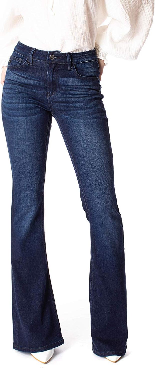 SALT TREEKan Can Women's Mid Rise Flare Hem Jeans - kc6102