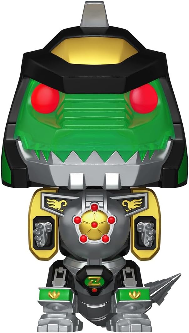 Funo Pop! Bitty Bots: Power Rangers - Dragon Zord with Green Ranger - 0.9 Inch and 4.7 Inch (11.9 Cm) - Television Collectable - Gift Idea - Toys for Kids & Adults