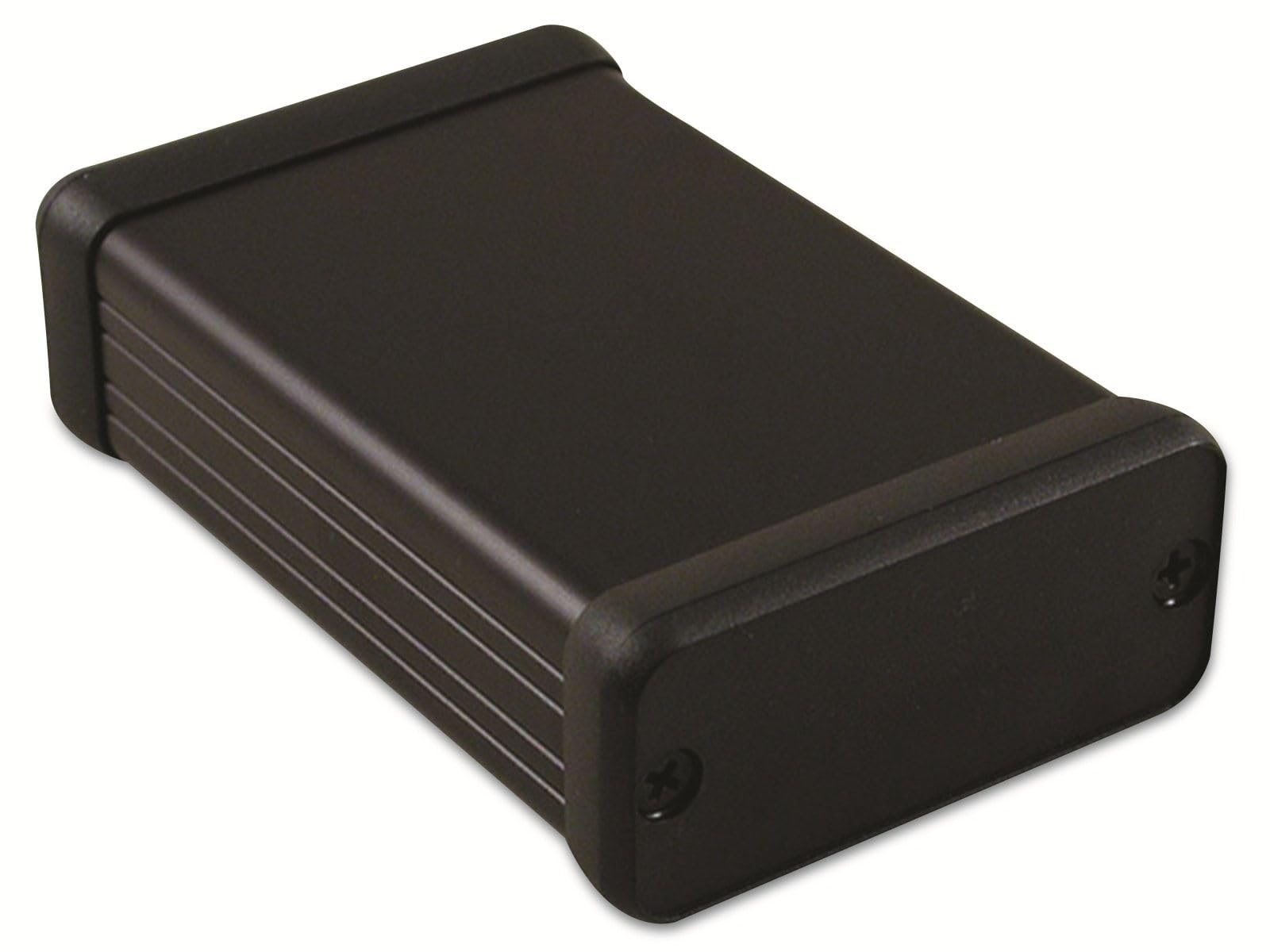 Hammond Black Ip54 1455 Series Extruded Aluminium Instrument Enclosure - 80X54x23mm
