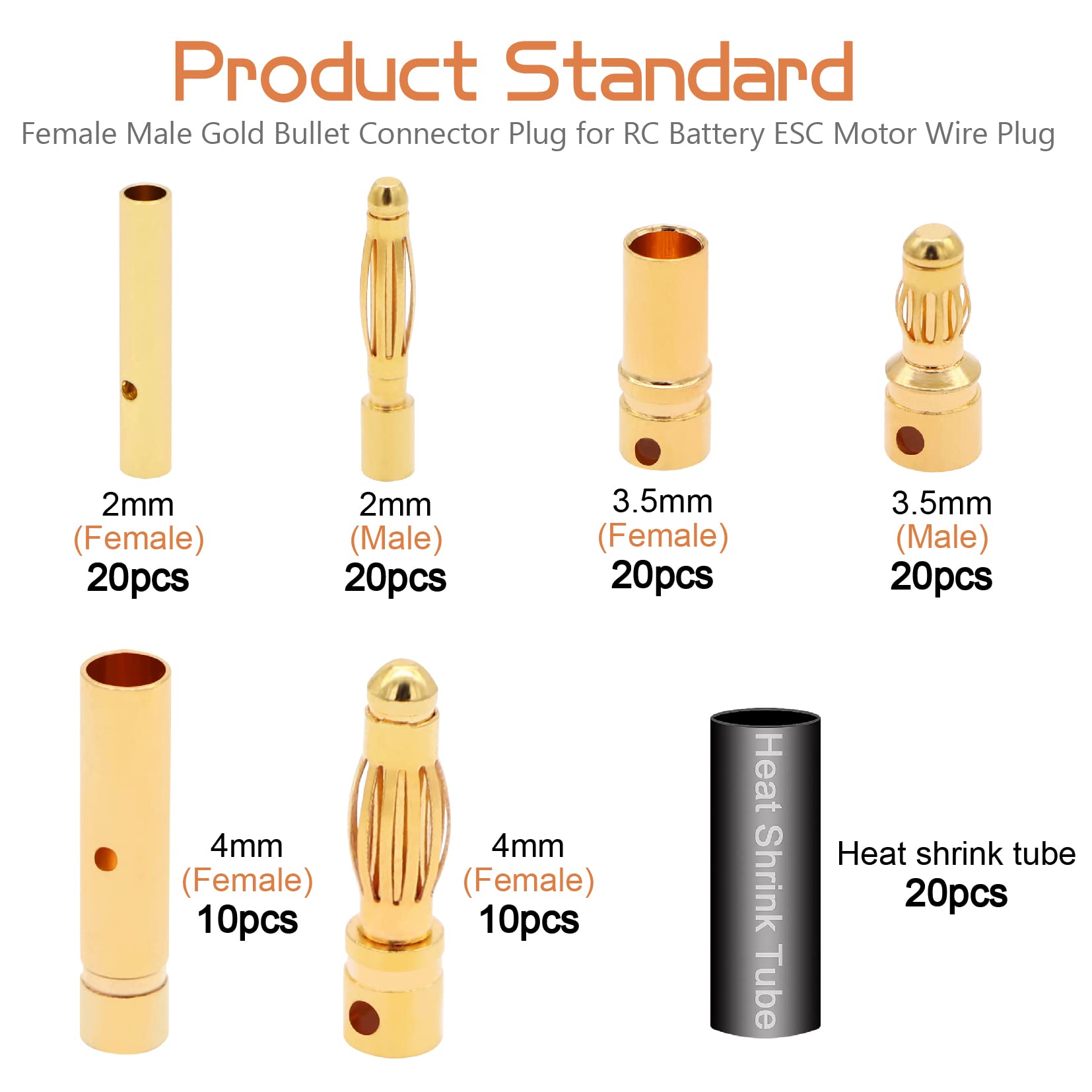 CORE RC HEATSINK BULLET PLUG GRIPS - 5MM - Racingline RC