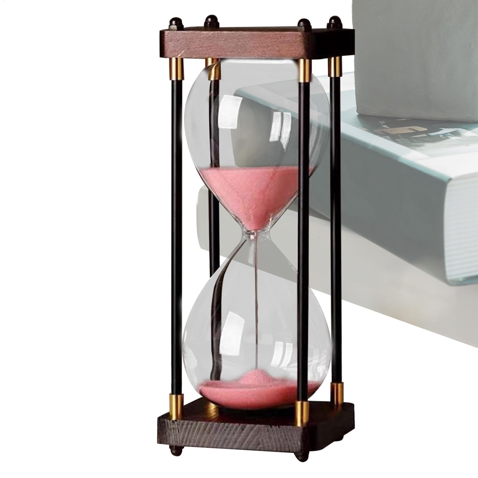 60 Minuten Sanduhr – dekorative Sanduhr – eleganter Sand-Timer – Sand ab 60 Minuten Sandornament, Dekoration des Schul- und Bücherregals