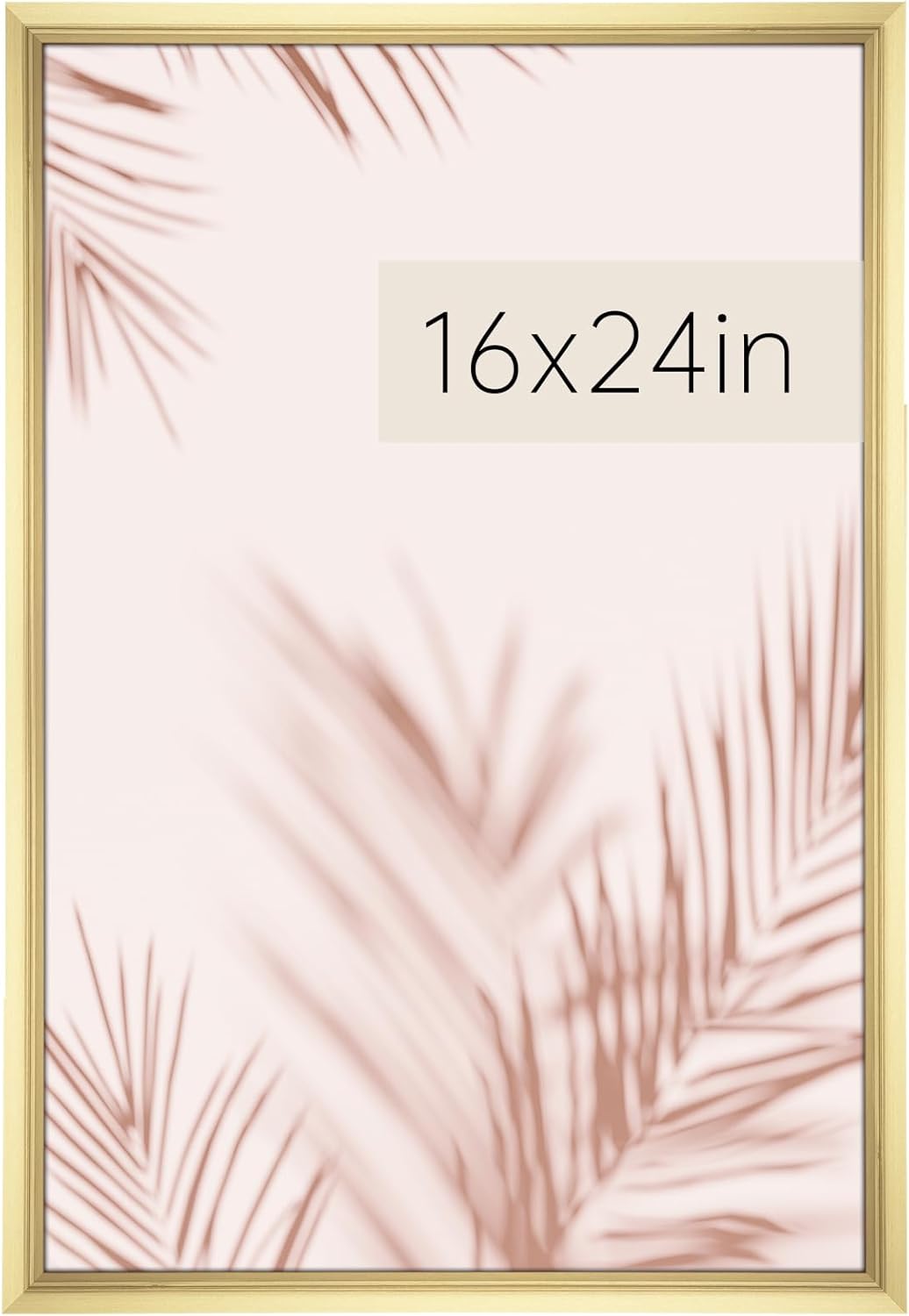 16x24 Picture Frame, Gold Poster Frame, Home Decor Natural