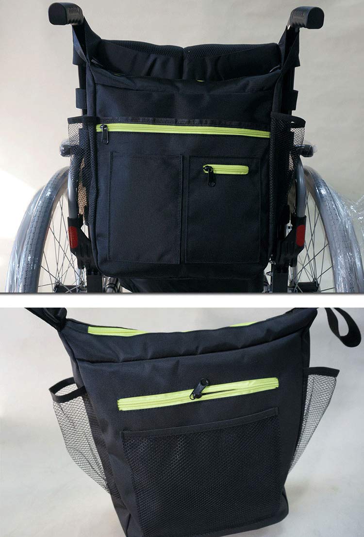 Bolsa de Silla de Ruedas para el Respaldo de la Silla - Bolsa de Almacenamiento de Silla de Ruedas para el Almacenamiento de Accesorios personales y artículos Esenciales