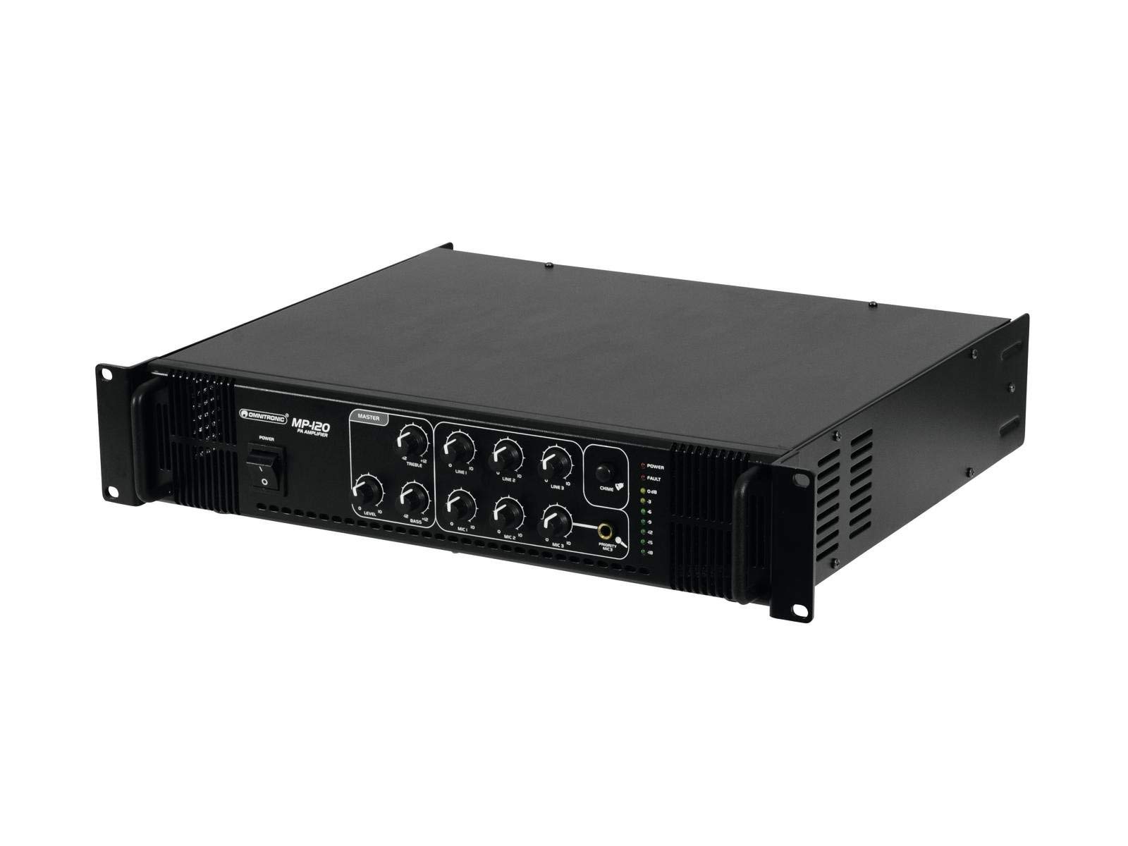 OMNITRONIC MP-120 ELA-Mischverstärker | ELA-Mono-Mischverstärker, 120 Watt