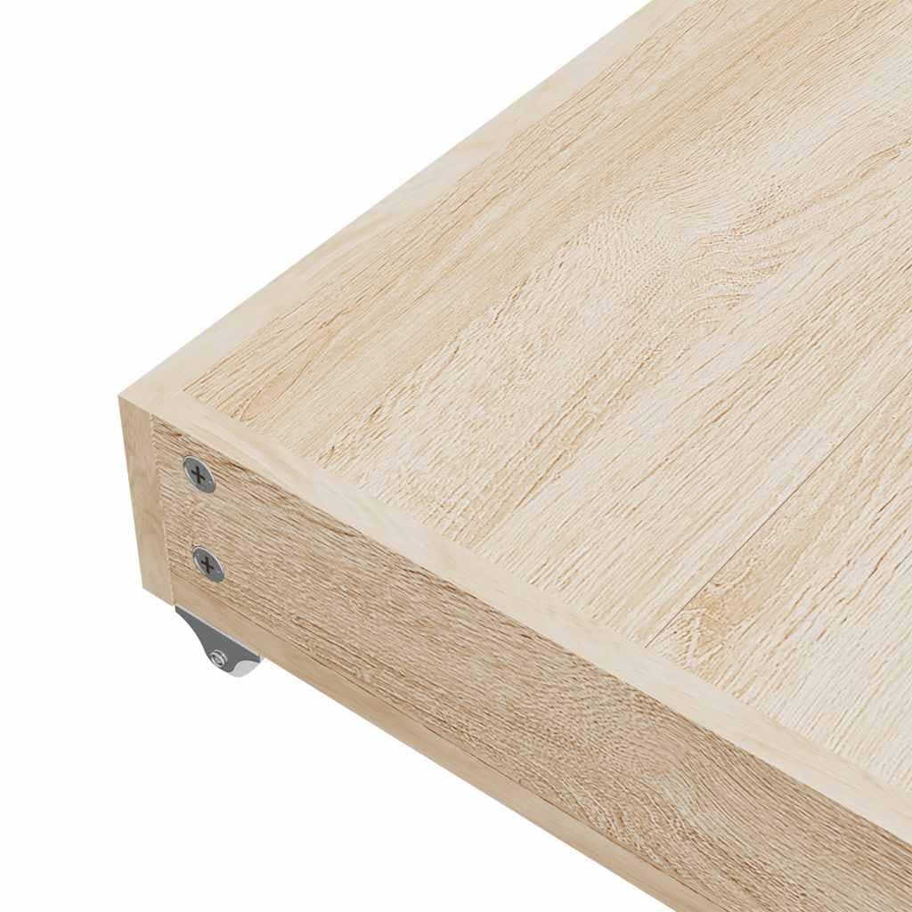 Genérico Cajones de Cama 2 uds Madera de ingeniería y Tela Color Crema,Camas y accesorios-833914