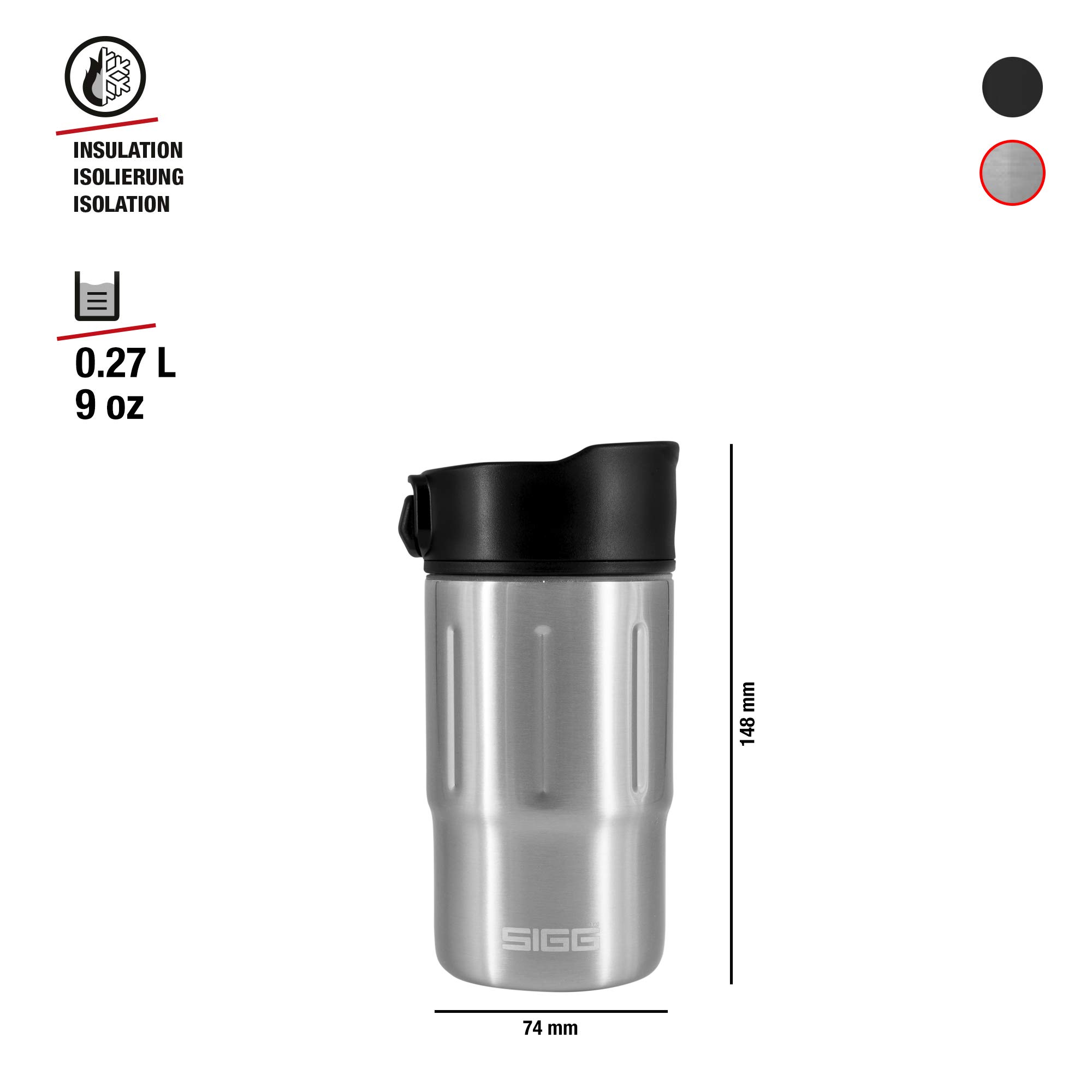 Contigo Pinnacle Autoseal thermosbeker, roestvrijstalen beker-to-go