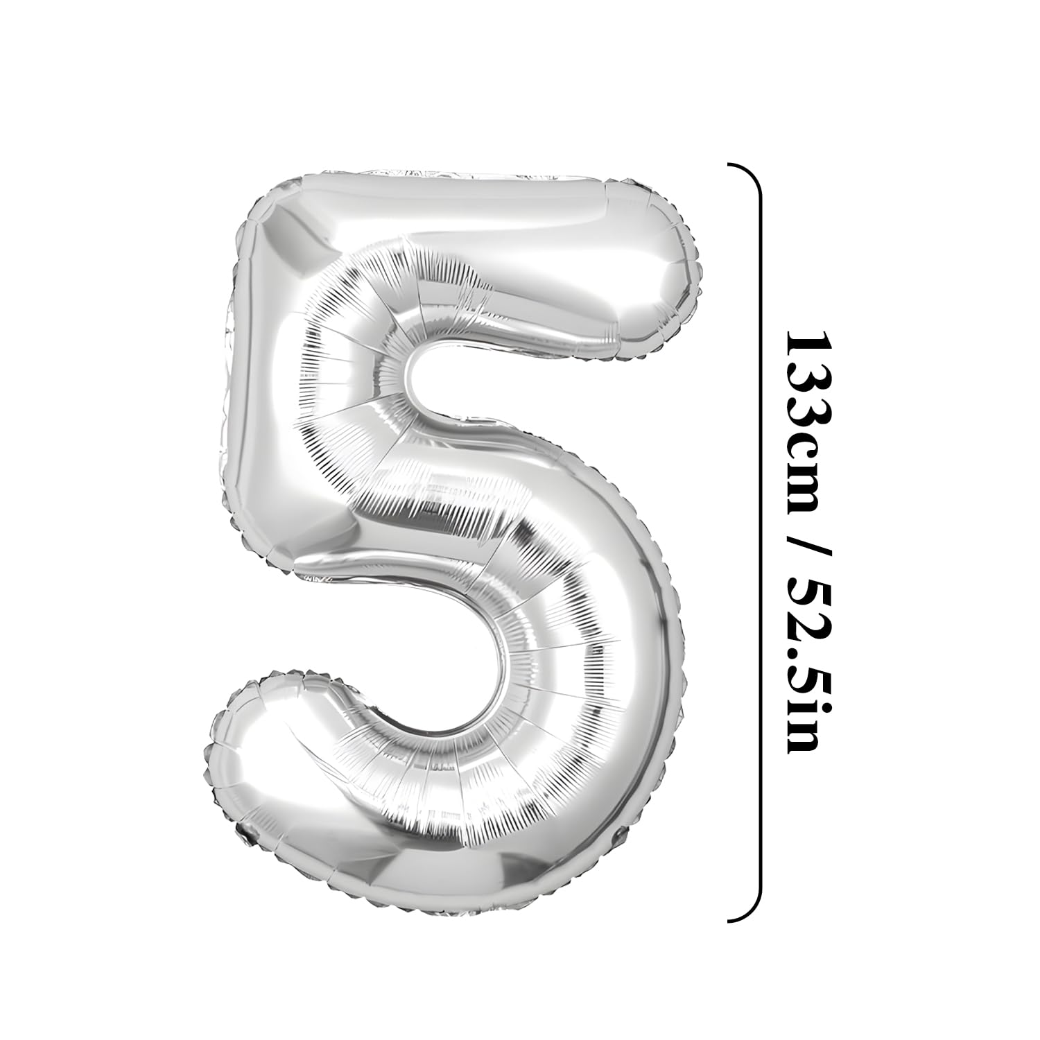 Palloncino Numero 5 Rosso XXL Per Compleanno - Vola Con Elio, Decorazione Feste - Foto 2