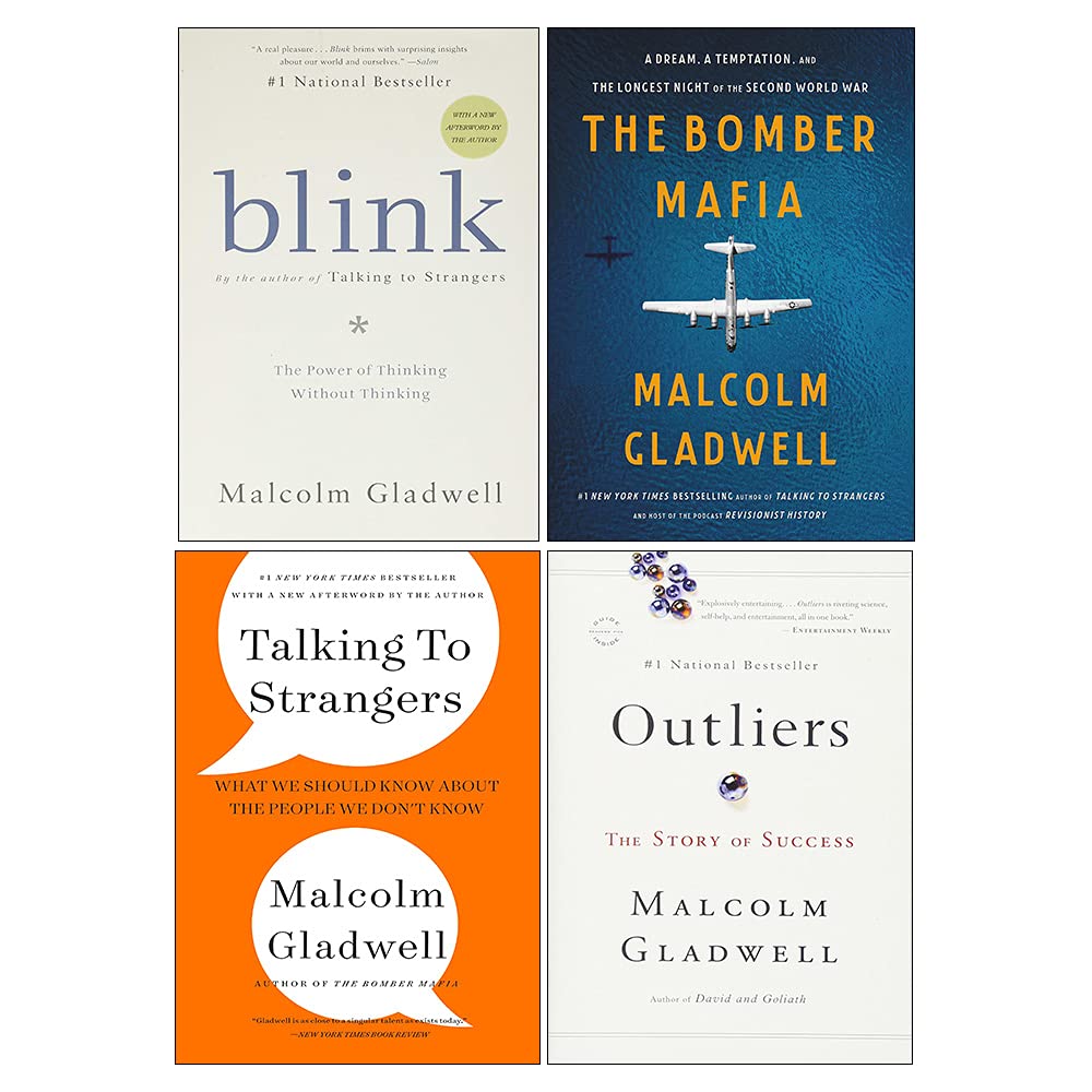 Malcolm Gladwell Collection 4 Books Set (The Bomber Mafia [Hardcover], Outliers The Story of Success