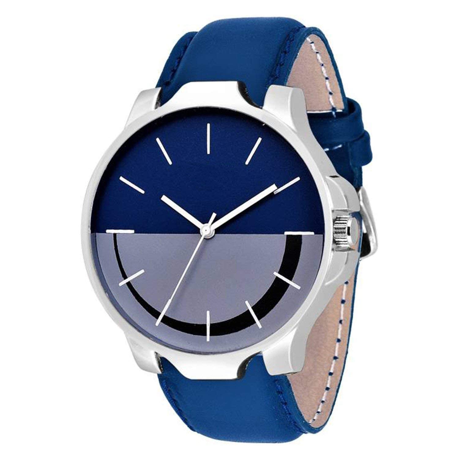 Watch City Watch for Men and Boys Round Dial Analog Multi Dial Blue Leather Strap, Club Watches for Mans and Boys Gift for Boy Friends | Husband|Brother (B0BNMNJV9N) Amazon Price History, Amazon Price Tracker