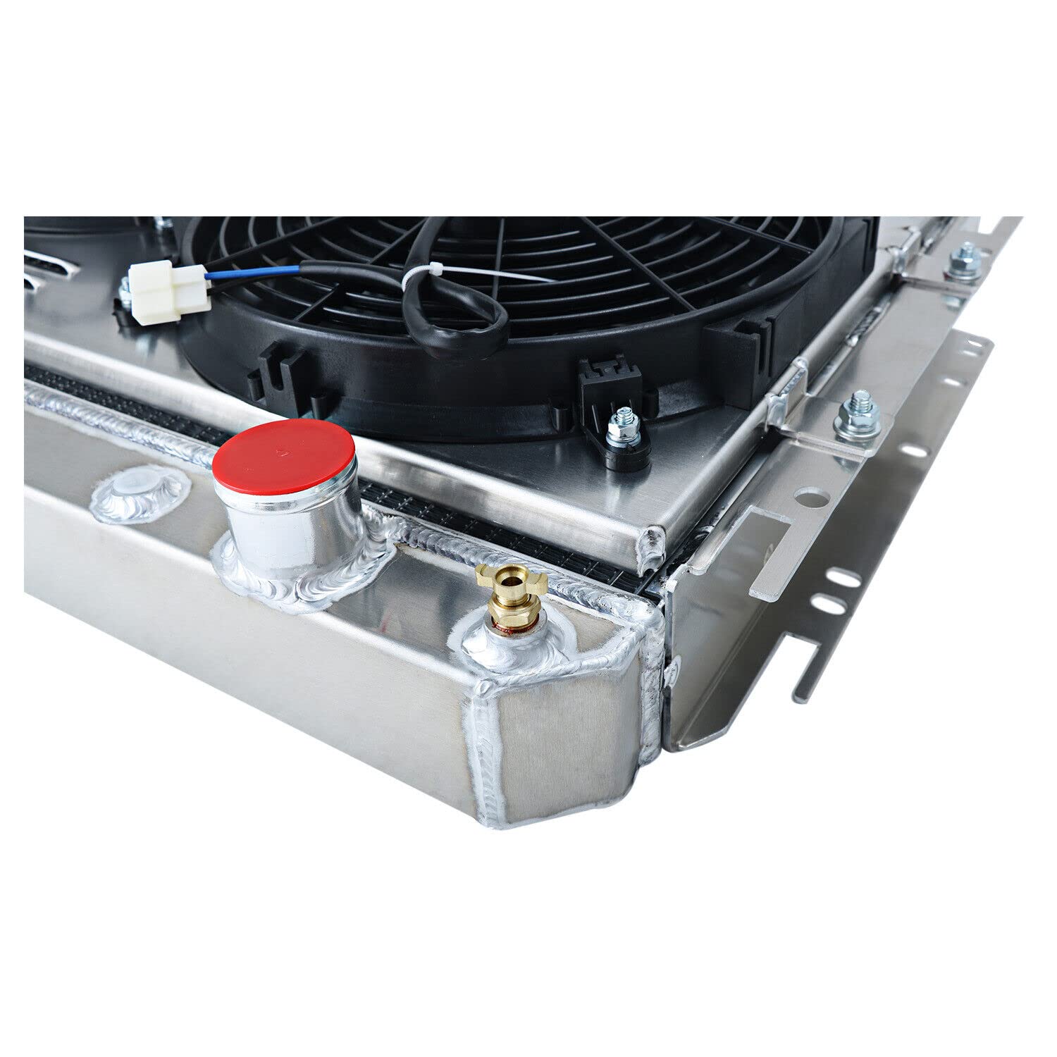 Amazon | ReadyCool 3列アルミニウムラジエーターシュラウドファン 