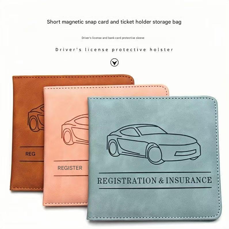 Auto Dokumentenmappe für BMW 1er 2er 3er 4er 5er 6er 7er X2 M3 M5 Z8 GT, Auto Fahrzeugschein Hülle Etui Zulassungsbescheinigung Schutztasche Zulassungshalter,A