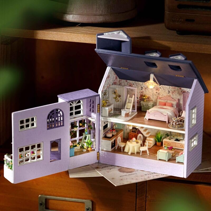 ミニチュアドールハウス完成品   Florence ミニチュア ドールハウス 完成品 住宅模型 フィギュア 1/64より