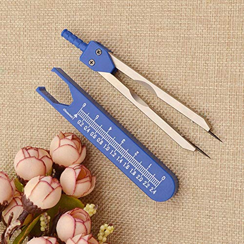 Ocamo Medical ECG EKG Caliper with Protector Cover Ruler Measure Tool Blue