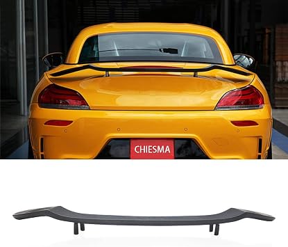 CHIESMA,Rear Spoiler Universal for BMW Z4 Audi TT Chevy Camaro Ford Mustang,Matte Black Unpainted Rear Trunk Spoiler Bodykit