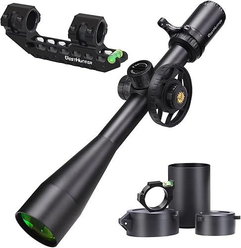 WestHunter Optics TD-S 8-32x50 SFIR - Telescopio de caza de precisión, iluminación roja, segundo plano focal de 1.181 in, táctico 18 MOA de largo