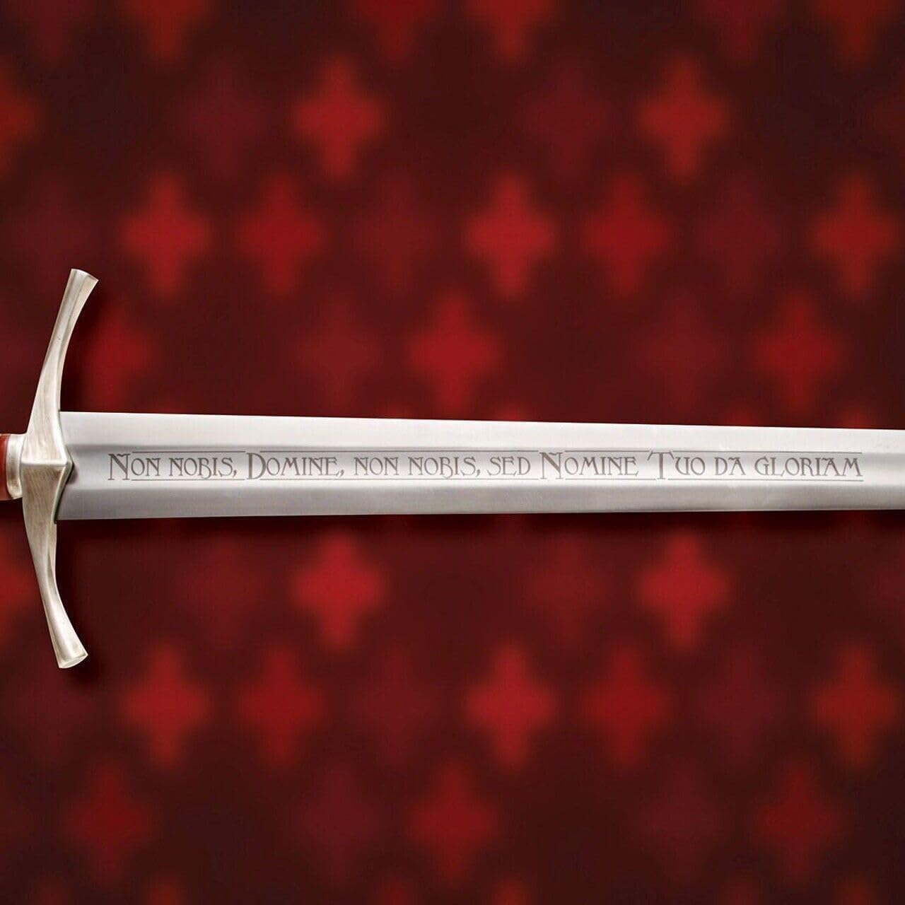 DARK WARRIOR-Handmade Medieval The Accolade Sword of The Knights Templar Replica, Viking Sword with Scabbard, Stainless Steel Blade, Decoration, Collection, Cosplay, (Templar) (Medieval Viking)