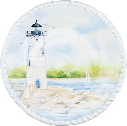 Miniatura 49 de UP ware - Juego de vajilla de melamina de cangrejo de 12 piezas, juego de platos para exteriores, juegos de platos y cuencos, servicio para 4