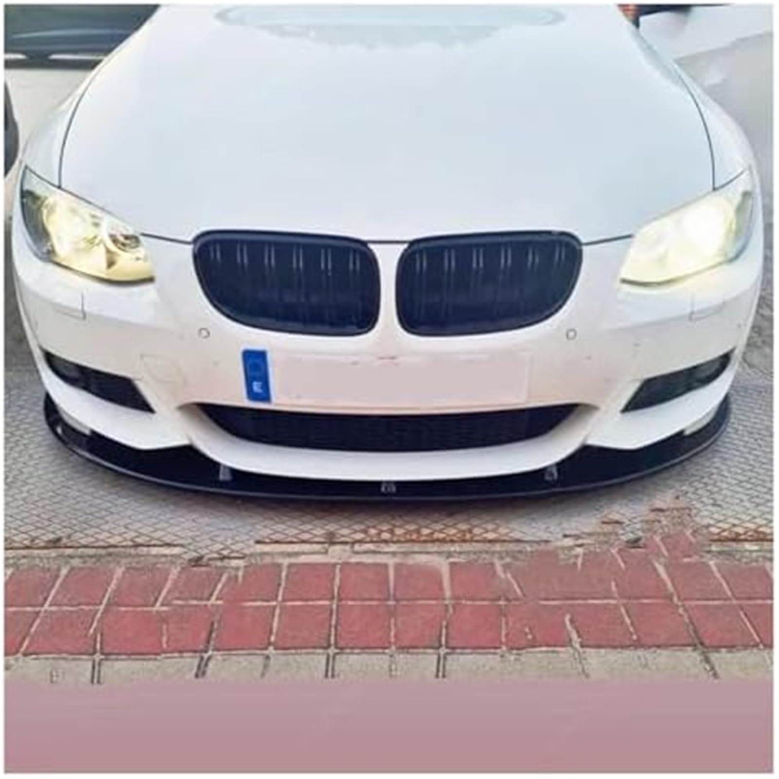 Splitter 2 szt. przedniego zderzaka Splitter Lip, do BMW, E92 E93 Facelift Tech 320i 320i 320d 330i 330d 335i Sport 2010-2013 Bodykits Tuning Lip Splitter (Carbon Look) Rozdzielacz samochodowy(B