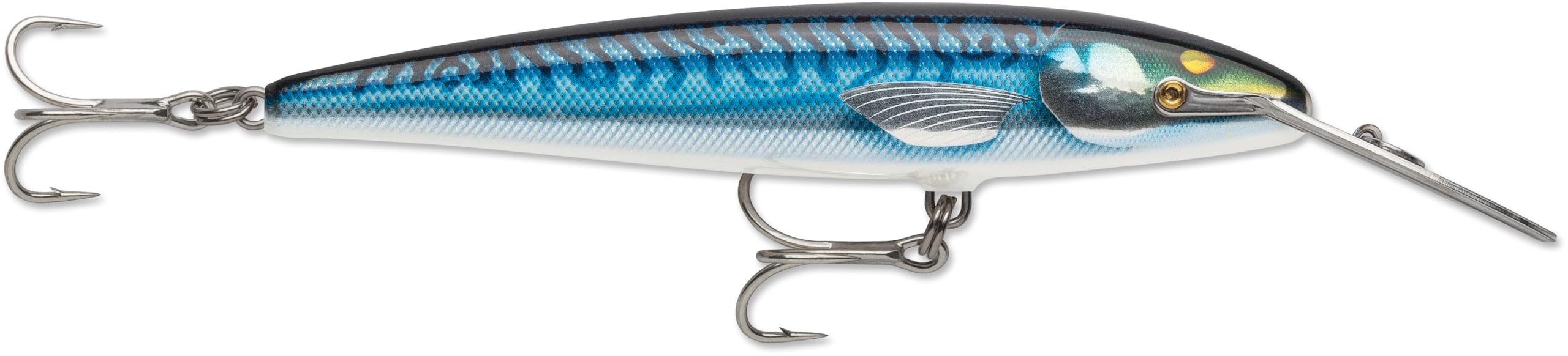 Rapala Conto alla rovescia Magnum Elite Minnow Lure, Affondamento Hard Bait, Acqua Salata e Acqua Dolce Trolling Lure, 5-3/4 ", Armored Silver Sgombro