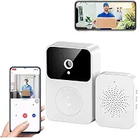 Campainha Inteligente com Câmera de Vídeo Sem Fio X9 - Visão Noturna, Áudio em Tempo Real, Interfone Wi-Fi, App de Segurança, Mudança de Voz