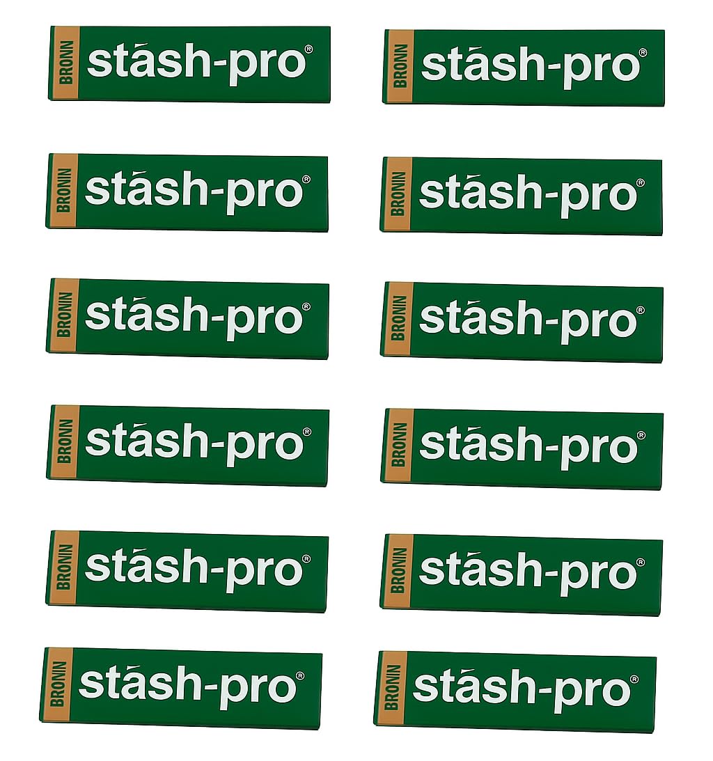 Stash-Pro Rolling Papers Brown King Size – 12 Booklets (32 Unbleached Papers per Booklet, 45mm x 109mm)