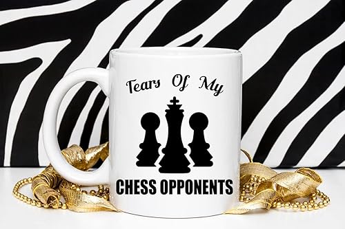 Miniatura 2 de Chess Lovers - Taza con diseño de lágrimas de mis oponentes, regalo para jugador de ajedrez, 11 onzas