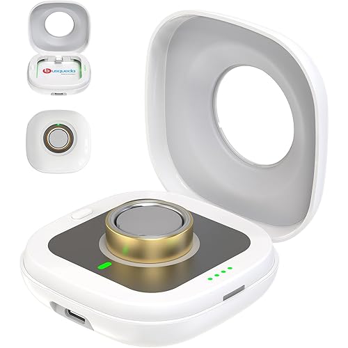 Wireless Charging Case for Oura Ring 4 Charger, 2000mAh Portable Travel Charger Station Fits All-Sized Ring Gen 4, 30-Day Runtime (Official Dock NOT Included)