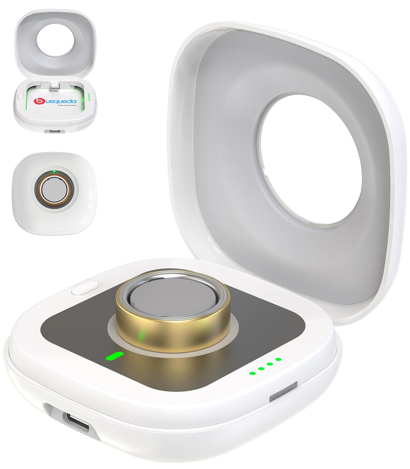 Amazon.co.jp: Oura Ring 4充電器用ワイヤレス充電ケース、2000mAh