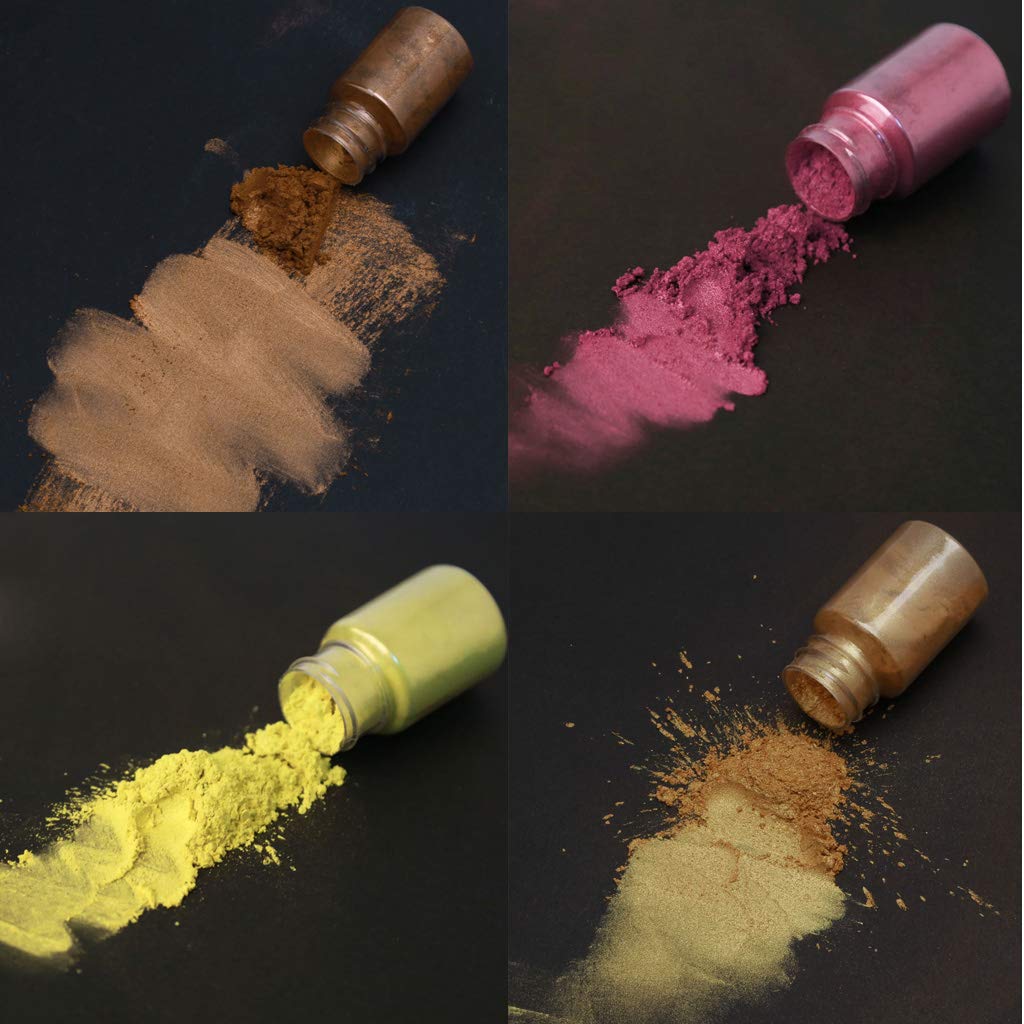 Pigmento de cambio de color en polvo de 50 colores para pintura de resina epoxi, fabricación de jabón, polvo de mica para resina epoxi