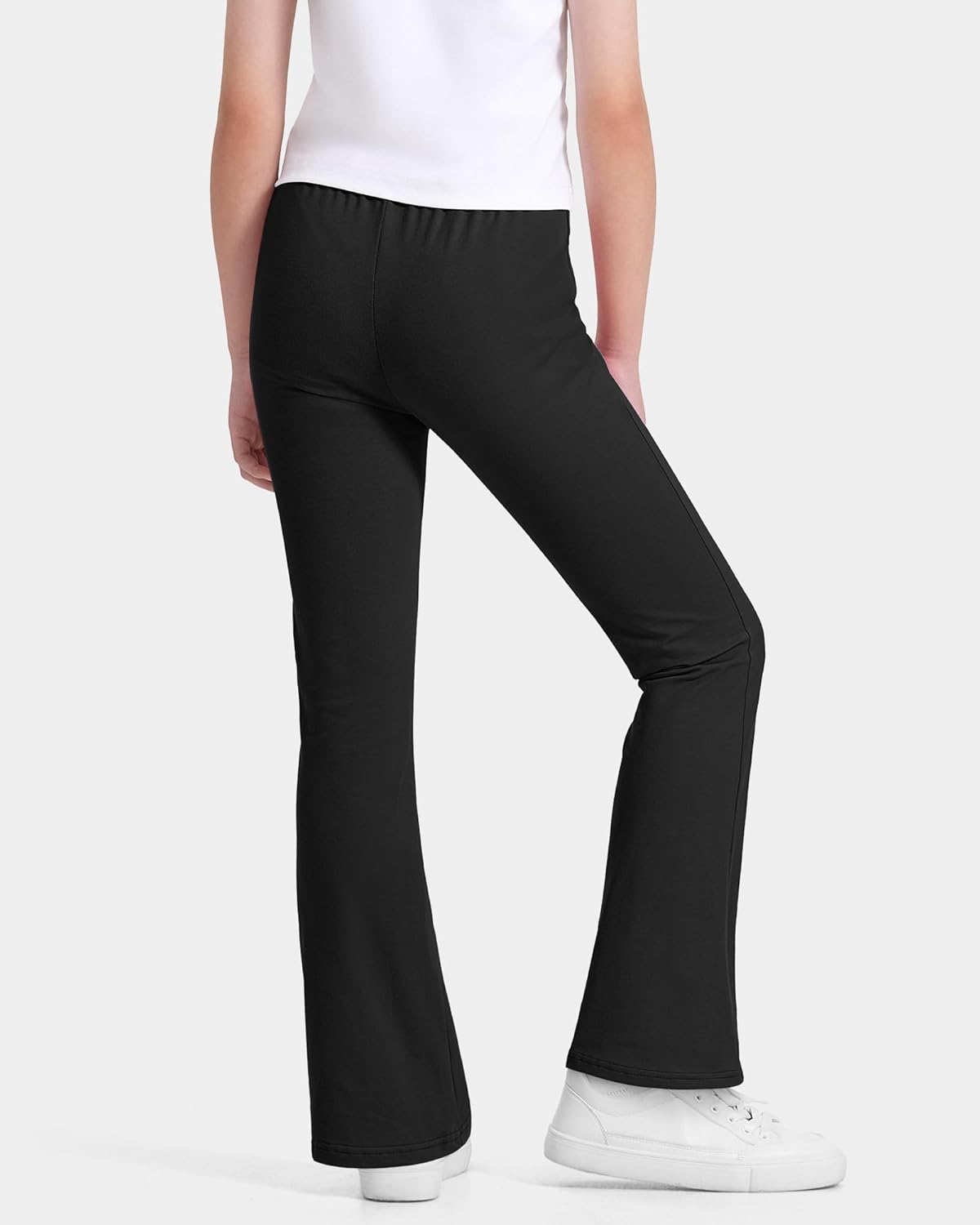 BOOPH Girls Flare Leggings Kids High Waist Bell Bottom Pants Casual Cotton Leggings for Teen Girls - Image 4