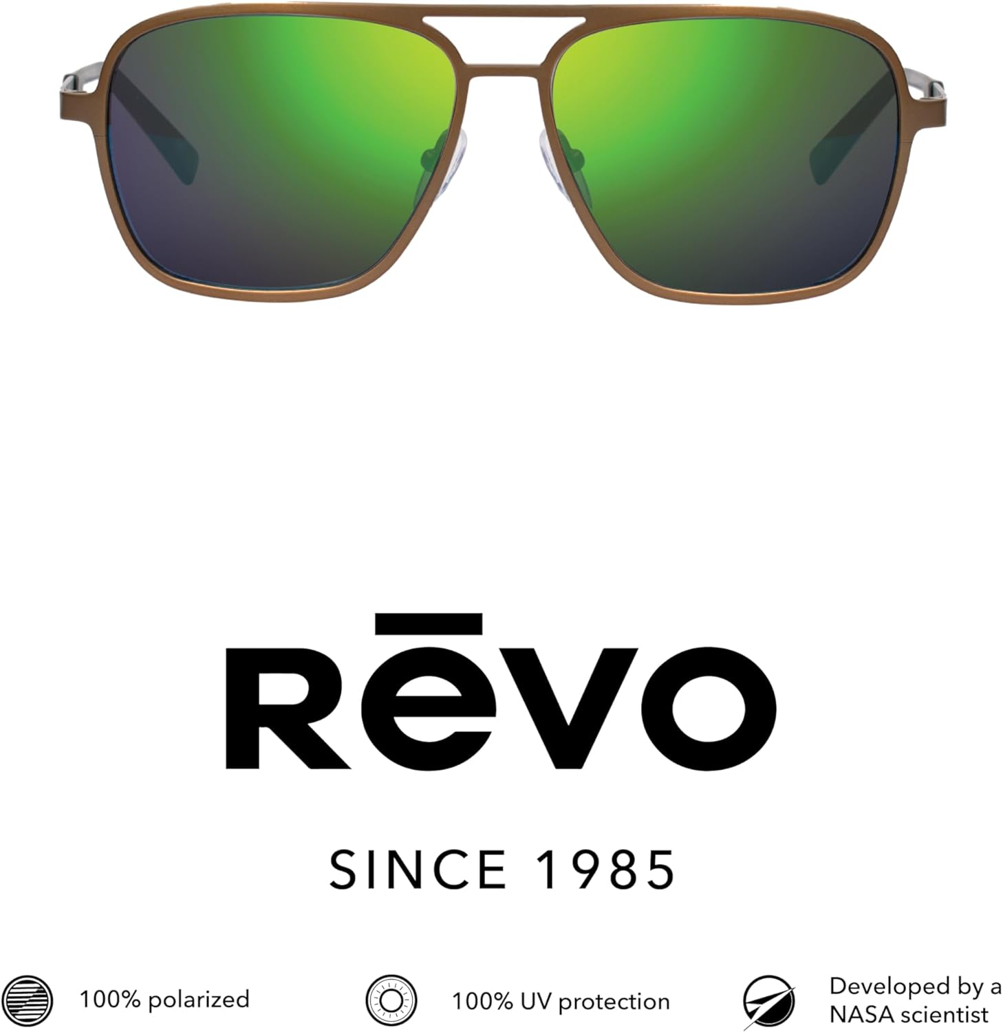 Revo Sunglasses Horizon: Polarized Lens with Titanium Navigator Frame