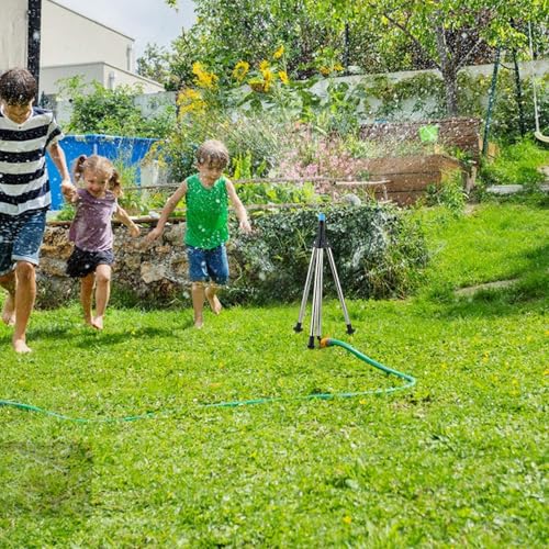 Outil d'arrosage télescopique de jardin rotatif pour grande surface - 4