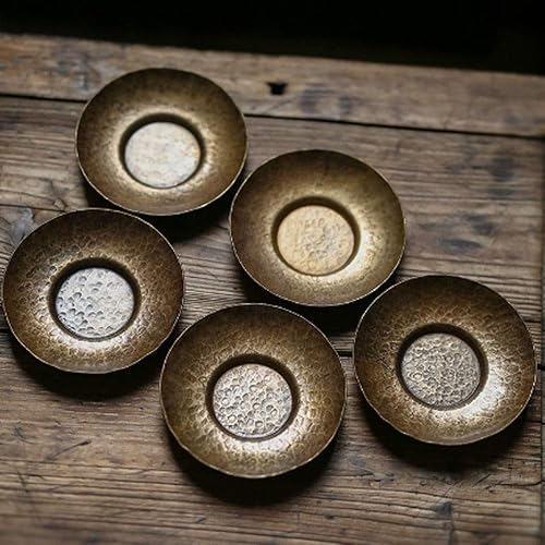 Miniatura 3 de Posavasos/Universal/Cobre/Antideslizante, Aislamiento térmico y Anticalderas/Antiguos Posavasos para Ceremonia de Té para Bebidas