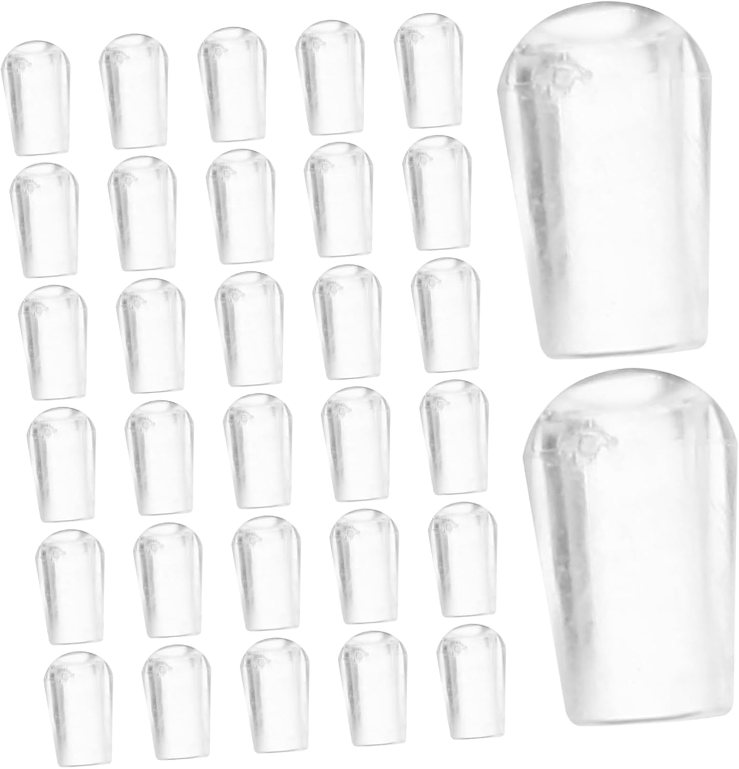 100pcs End Tip Caps for Hooks Hanger End Caps Rack Prong Tip Protectors Wire Thread Cover Pvc Material