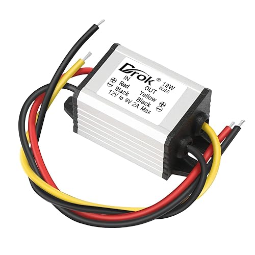 Miniatura 8 de DROK Convertidor Buck de 12 V a 3.7 V, CC 8-35 V a 3.7 V 3A 11 W Módulo de fuente de alimentación de la placa reguladora de voltaje, 5 V, 6 V, 9 V,