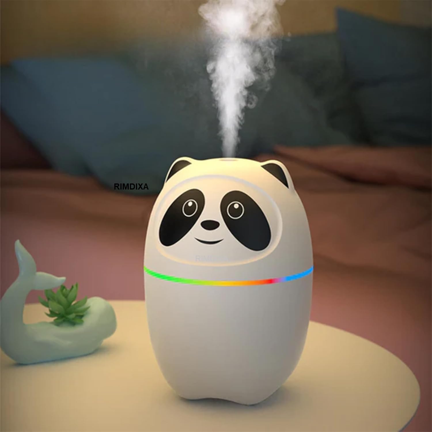 RIMDIXA Cool Mist Humidifier for Room Moisture,Usb Ultrasonic air Humidifier with 7 Color Night Lights,Aroma Essential Oil Diffuser for Home,Car,Bedroom & Office,2 Mist Modes(250ML)-image-24