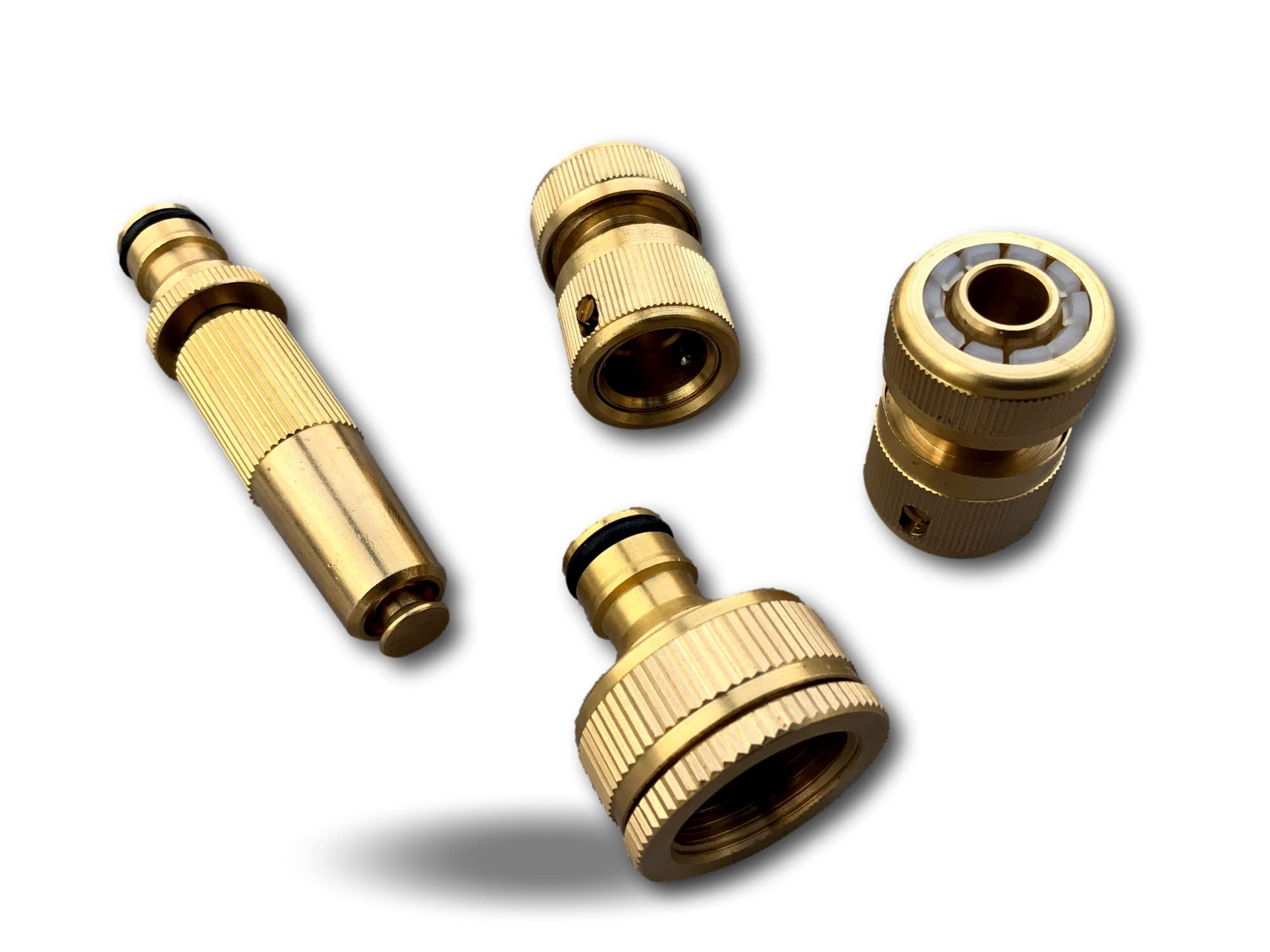 AROZ - Raccordo Zigrinato In Ottone Maschio 3/4" Per Tubo Da 19 Mm - Adattatore Per Irrigazione Con Garanzia A Vita