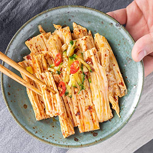 Miniatura 6 de Palitos de Beancurd secos, Tofu Yuba asiático, buena fuente de proteínas, sin OMG, veganos, gran regalo gourmet, 17.61 onzas