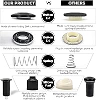 Vista 35 de 2.5" Long Single Outlet On/Off (Black) Air Switch Garbage Disposal Push Button with Cord, Kitchen Sink Top Switch, Garbage Disposal Kit for Waste