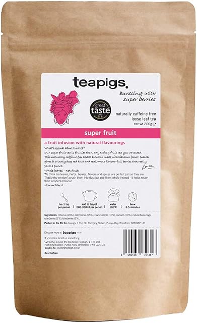 teapigs Super Fruit Loose Tea Made With Whole Fruit (1 Pack of 200g) 1216