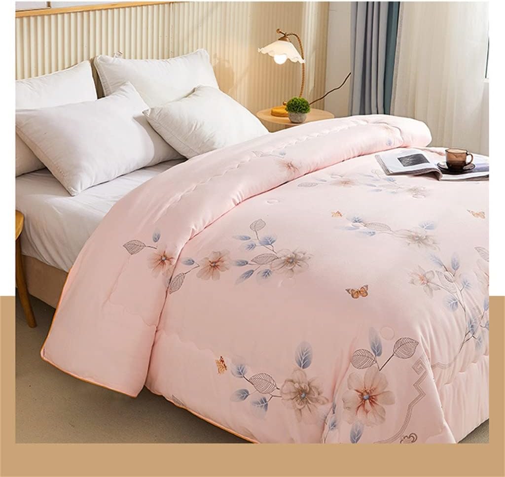 Mulberry Silk Quilt Bedspread Sleeping Comforter King Queen Size Winter Quilt 220*240 (Color : D, Size : 200x230 4kg) (D 220x240 3kg)