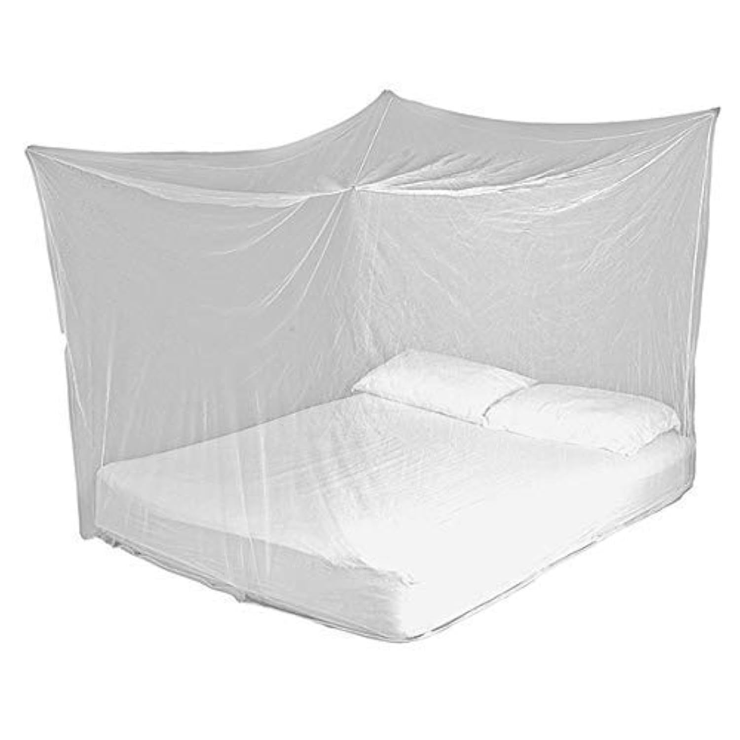 Divayanshi Foldable Polycotton Mosquito Net (Machhardani) for King Size Bed (White, 7x7 ft) | Strong, Breathable & Lightweight | Easy Setup, Durable & Portable | Full Protection for Home & Travel.