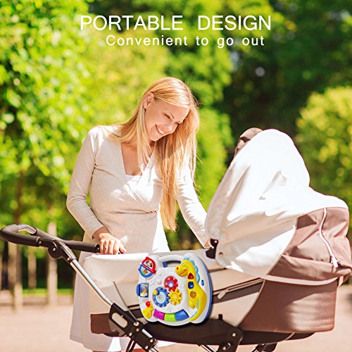 HOMOFY Homof Baby Toys Musical Learning Table 6 Months Up-Early Education Music Activity Center Game Table Toddlers, Infant, Kids Toys for 1 2 3 Years Old Boys & Girls- Lighting & Sound Gifts - Thumbnail 7