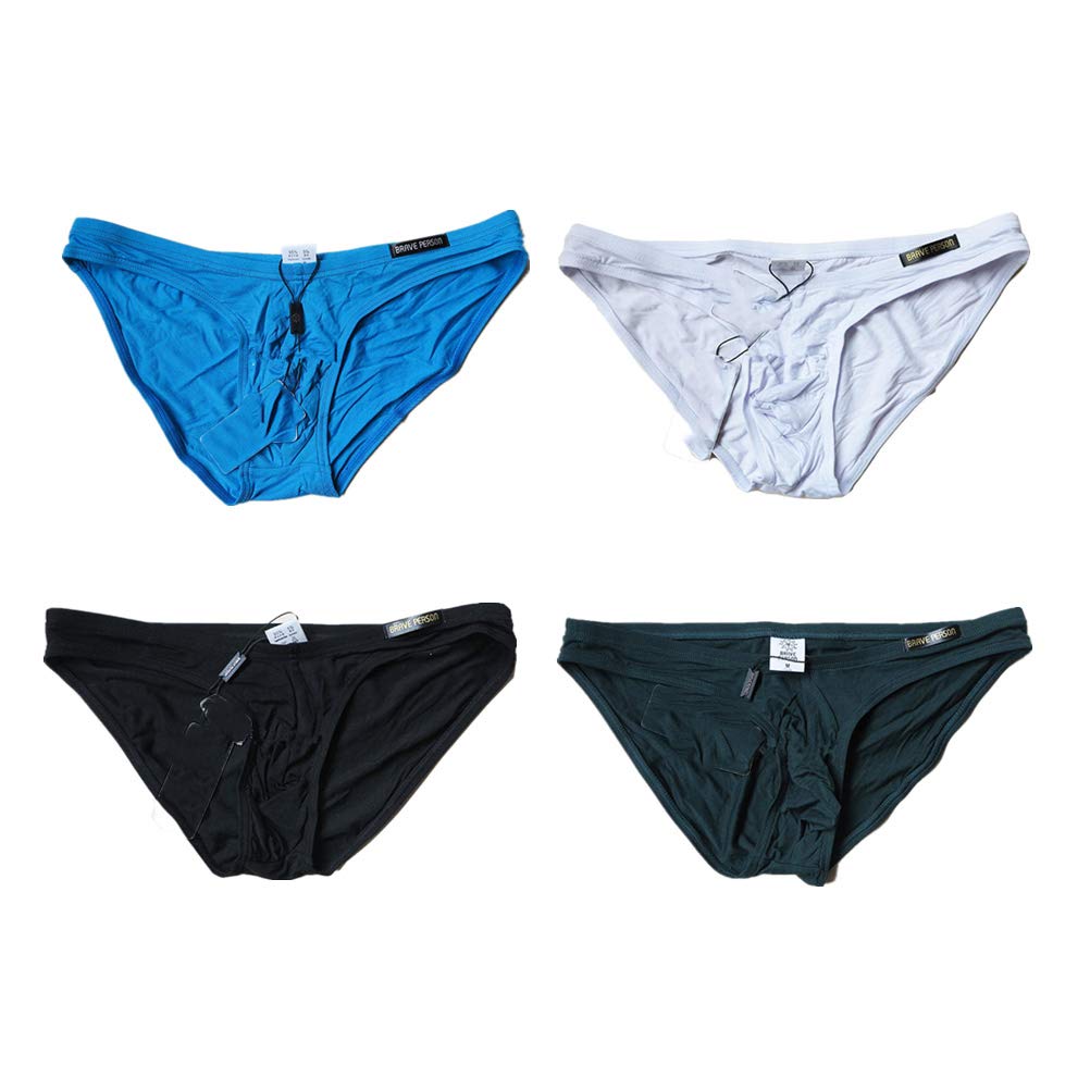 GAOGAO Model Men Briefs Men's Low Waisted Pocket Underwear No Restraining The Waist