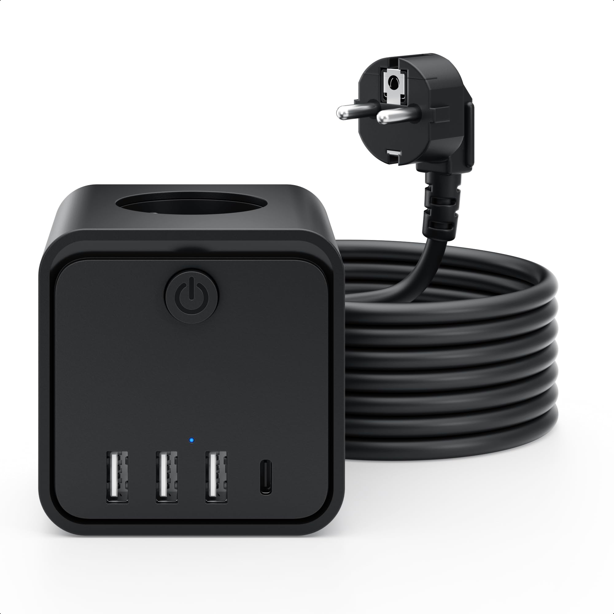 Regleta Enchufes 7 en 1 con USB para Sala de EstarOffice Dormitorio