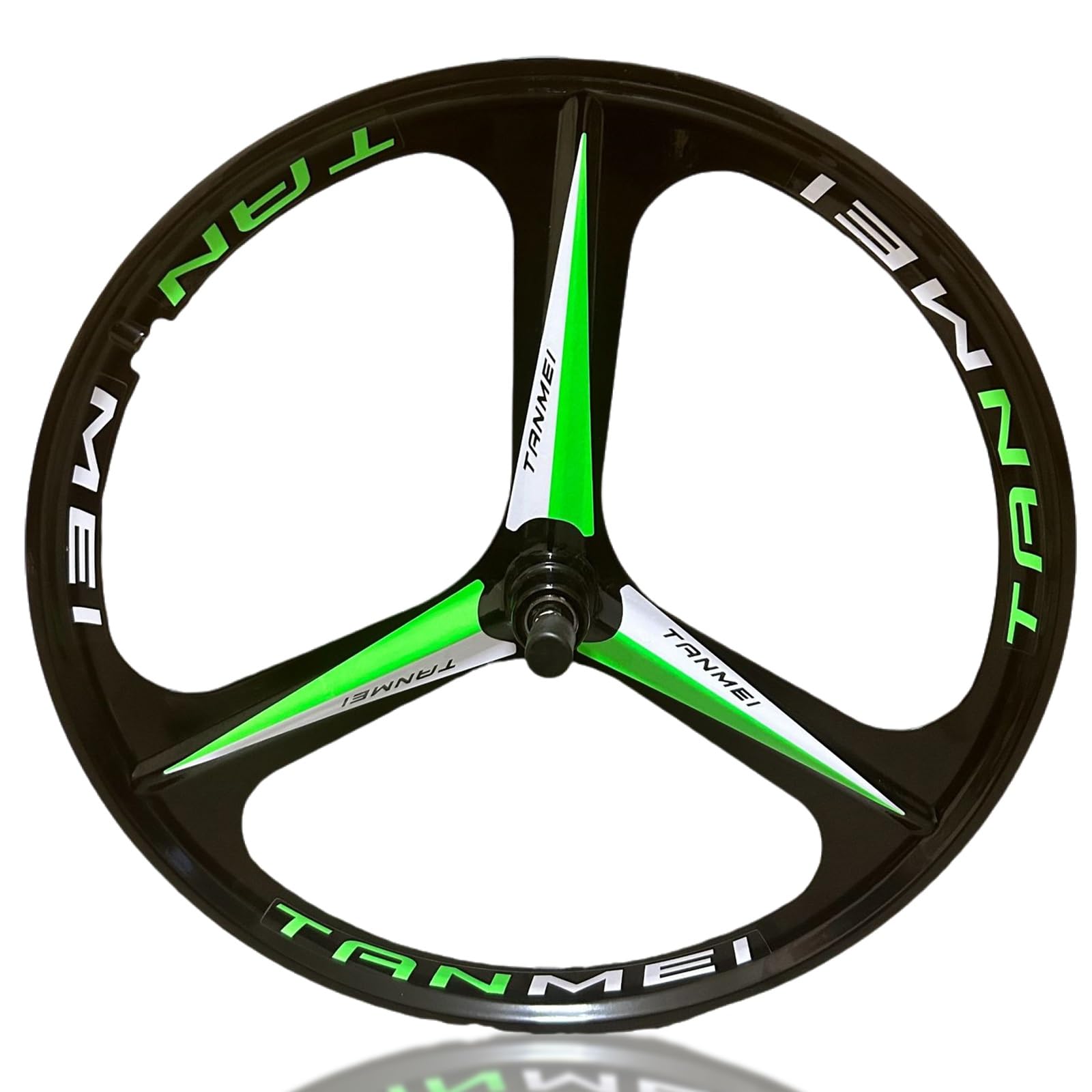 ZXGSXIOU 20/24'' Folding Bike Magnesium Alloy BMX Wheelset 406/451mm 3 Spokes Front Rear Wheels Disc Brake 100/135mm Hubs For 6-9 Speed Rotary