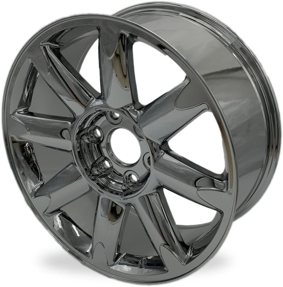 New Set of 20" 20x8.5 Inch Alloy Wheel for 2007–2014 GMC Sierra Denali, Yukon XL 1500 | OEM Design Replacement Rim | Chrome Finish | Direct Fit - OE Stock Specs | 5304