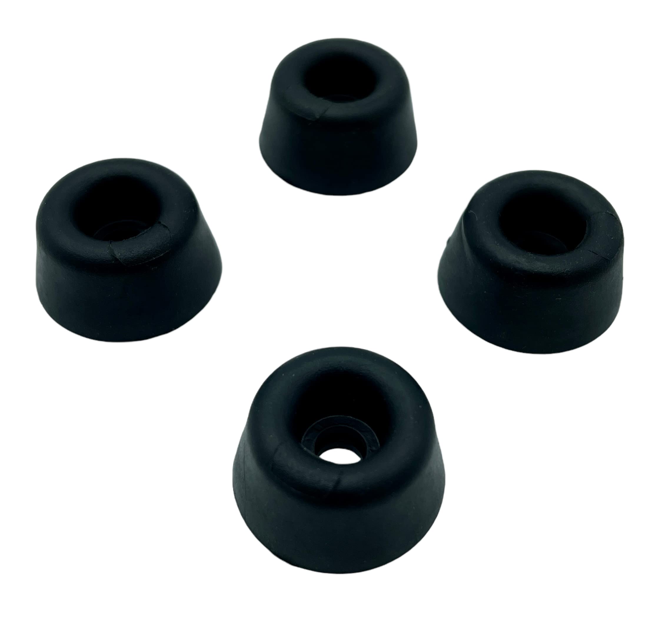 4 x Rubber Buffers, Bumpers, Feet for Doors, Furniture in Black