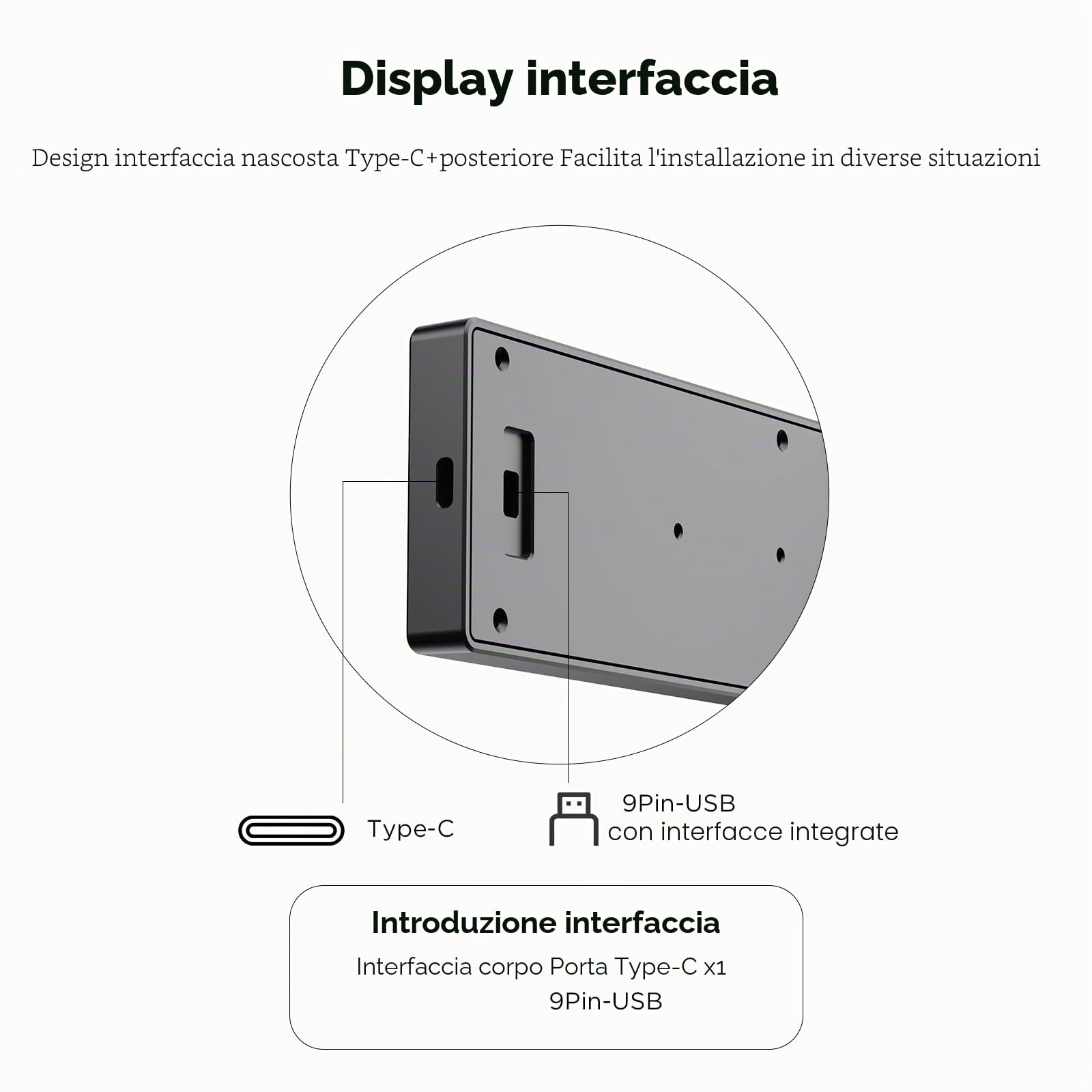 TZMRIT 9.16 Inch Universal LCD Screen Display for PC, Customizable ARGB Frame, Temperature Display Panel, Mini Monitor, with Preset & DIY Themes for Gaming PC Case/CPU Cooler (BK)